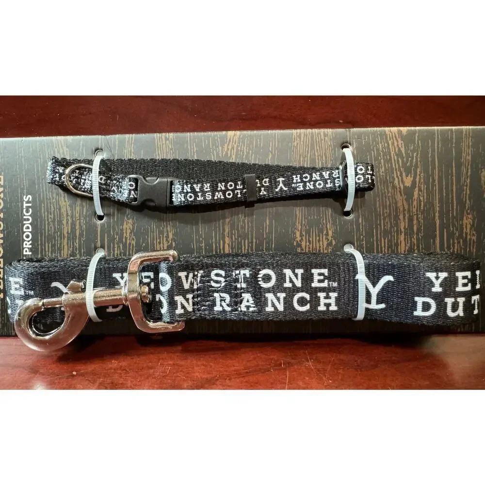 Buckle -Down Yellowstone Pet Products Size XS Collar and 5 Ft Long Leash Dutton